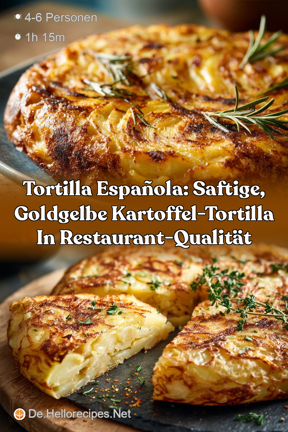 Tortilla: Spanische Kartoffel-Tortilla Saftig und…