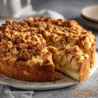 Apfelkuchen mit Waln&uuml;ssen: Saftiger M&uuml;rbeteigkuchen mit Zimt und Streusel