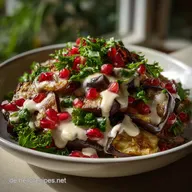 Auberginen Granatapfel Salat Rezept: Rauchig, Herb-S&uuml;&szlig;