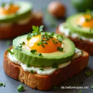H&uuml;ttenk&auml;se Avocado Toast Schnell Gesund Lecker