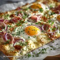 Bl&auml;tterteig Flammkuchen Blitzrezept mit dem WahnsinnsCrunch