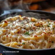 BlitzGarnelenPasta Cremige KnoblauchSo&szlig;e in 25 Min