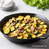 BlitzHackfleischPfanne mit Zucchini Fix in 25 Min