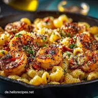 Blitz OnePan Lemon Garlic Shrimp Pasta Rezept wie von Oma
