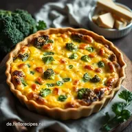 Broccoli Cheddar Quiche Rezept Herzhaft K&auml;sig Lecker