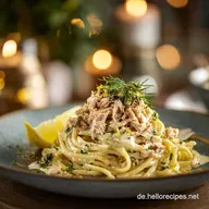 FeierabendBlitz Die beste cremige Thunfisch Pasta mit Zitrone