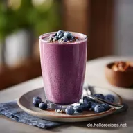 Blueberry Smoothie mit Mandelmilch in 6 Minuten