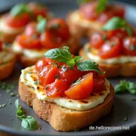 Bruschetta Dip Rezept Der Cremige Dip mit ger&ouml;stetem Knoblauch