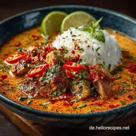 Cremiges Curry mit Kokosmilch Rotes Thai in 35 Minuten