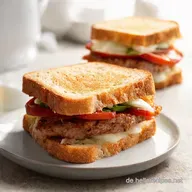 Knuspriger Genuss Kontaktgrill Sandwich Rezept f&uuml;r Faule