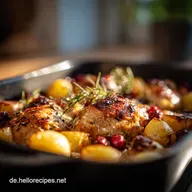 Einfache H&auml;hnchenpfanne aus dem Backofen: Gesundes Blech-Rezept