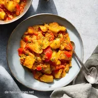 Farbenspiel Paprikaschoten gef&uuml;llt vegetarisch Mein Familienrezept