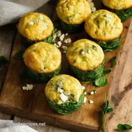FitFr&uuml;hst&uuml;cksMuffins Quick Healthy mit Spinat Feta