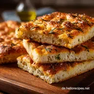 Focaccia Rezept: Knuspriges italienisches Brot mit Rosmarin