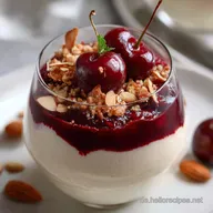 Weihnachtsdesserts: Elegante Mandel-Mousse mit Gl&uuml;hwein-Kirschen