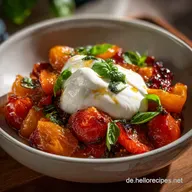 Ger&ouml;stete Tomaten Paprika Burrata: Cremig, Einfach Kstlich