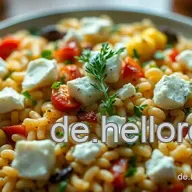 Griechische Kritharaki mit frischen Kr&auml;utern und Feta &ndash; Ein Genuss f&uuml;r jede Grillparty