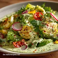 Gr&uuml;ner G&ouml;ttinnen Salat Cremiges Green Goddess Dressing 35 Minuten