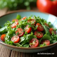 Gr&uuml;ner Kr&auml;utersalat mit Erbsen Das Fr&uuml;hlingsGl&uuml;ck mit BlitzZwiebeln