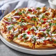 BBQ Chicken Pizza in 32 Minuten &ndash; Mit H&auml;hnchen und knusprigem Boden