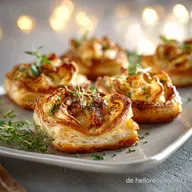 Bl&auml;tterteig Rezepte: Goldene Lauchtaschen In 60 Min. fertig