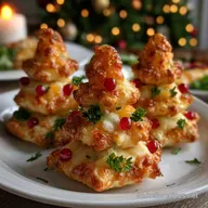 Herzhafte Tannenb&auml;ume zum Snacken als Fingerfood Idee f&uuml;r Weihnachten