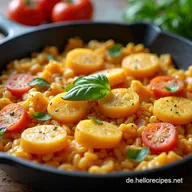 H&auml;hnchen S&uuml;&szlig;kartoffel Pfanne Mein FamilienGl&uuml;ck Rezept