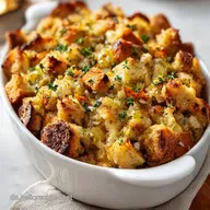 Stuffing Rezept: Au&szlig;en Knusprig und Innen Saftig f&uuml;r 8 Portionen