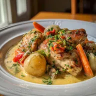 H&uuml;hnerfrikassee Rezept Wie Bei Oma f&uuml;r 4 Portionen