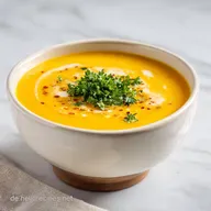 Instant Pot Butternut K&uuml;rbissuppe: Samtige K&uuml;rbis-Apfel-Suppe