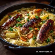 KartoffelGem&uuml;se Eintopf mit Bratwurst: Deftige Hausmannskost in 60 Minuten