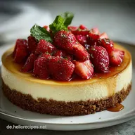 K&auml;sekuchen mit Keksboden: Cremige F&uuml;llung mit Keksboden
