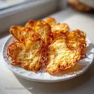 Keto Zwiebel-K&auml;se-Crisps in 22 Minuten