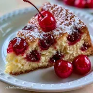 Kirschkuchen mit Mandeln: Cremig Fest