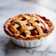Klassischer Cherry Pie mit M&uuml;rbeteig f&uuml;r 8 Portionen