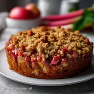Rhubarb Cake: Klassischer Saftiger Rhabarber-Streuselkuchen