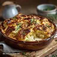 Cremiges Blumenkohl Gratin Der Klassiker mit klumpenfreier B&eacute;chamel