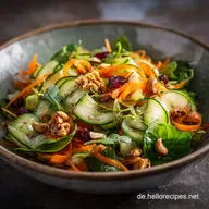 Knackiger Gurken Karotten Salat Klassiker mit bestem Essig&Ouml;lDressing