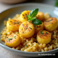 Fluffiger KnoblauchbutterQuinoa Blitzrezept f&uuml;r jeden Tag