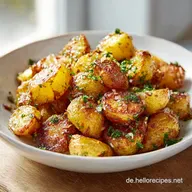 Knusprige Knoblauchkartoffeln f&uuml;r 4 Personen: Au&szlig;en Knusprig