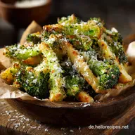 Brokkoli Fries Low Carb Knusprige Brokkoli Pommes mit Parmesan