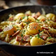 Blitzgericht Spitzkohl Schupfnudel Pfanne mit Speck und K&uuml;mmel