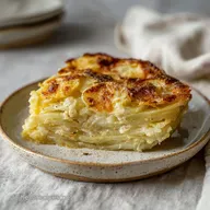 Kohlrabi Kartoffel Gratin f&uuml;r 4 Personen