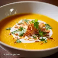 K&uuml;rbissuppe mit Kokosmilch Cremig, exotisch einfach in 40 Minuten
