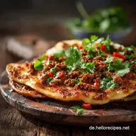 Lahmacun mit Hackfleisch: Knusprige t&uuml;rkische Pizza aus der Pfanne