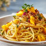 Mango Erdnuss Pasta Das beste vegane 25MinutenAbendessen