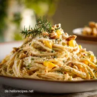 Cremige Mango Erdnuss Pasta BlitzRezept f&uuml;r schnelles Abendessen
