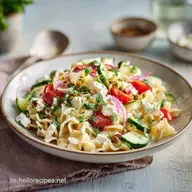 Nudelsalat ohne Mayo Der leichte Sommer-Hit mit Feta und Vinaigrette