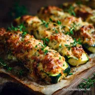 Ofen Zucchini Bratlinge mit K&auml;se Knusprig Low Carb Alternative