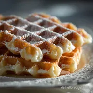 Waffeln: Omas einfaches Grundrezept Au&szlig;en knusprig, innen fluffig.